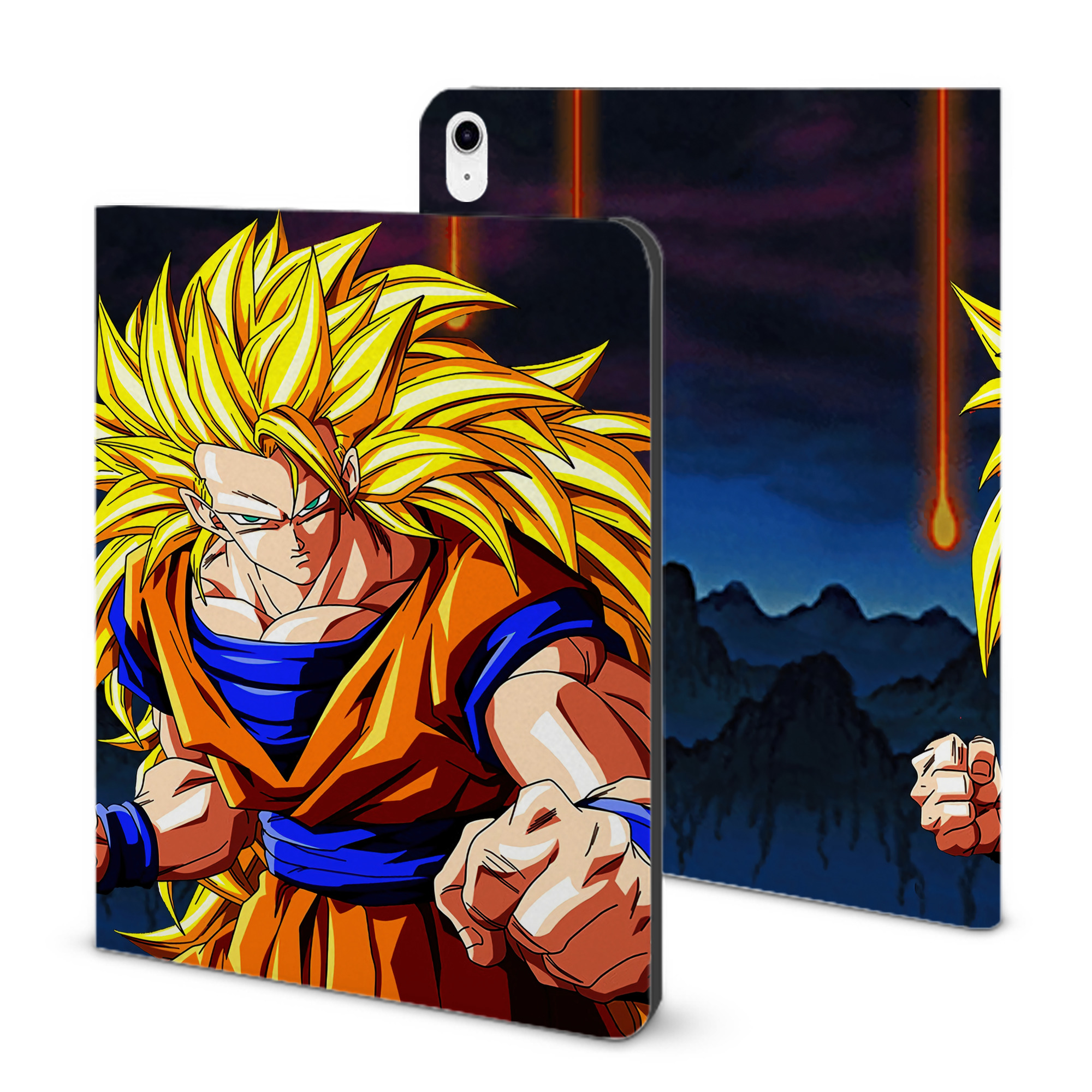 （画像用） ドラゴンボール DRAGON BALL IPad ケース ブック型 PUレザー TPU 耐衝撃 軽量 薄型 ペン収納なし 全面保護 IPad 各モデル対応